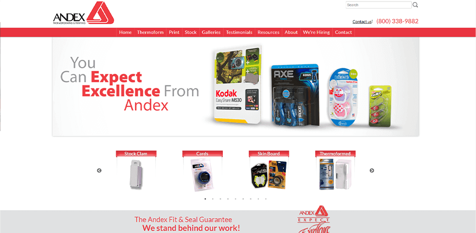 ANDEX - Before Redesign