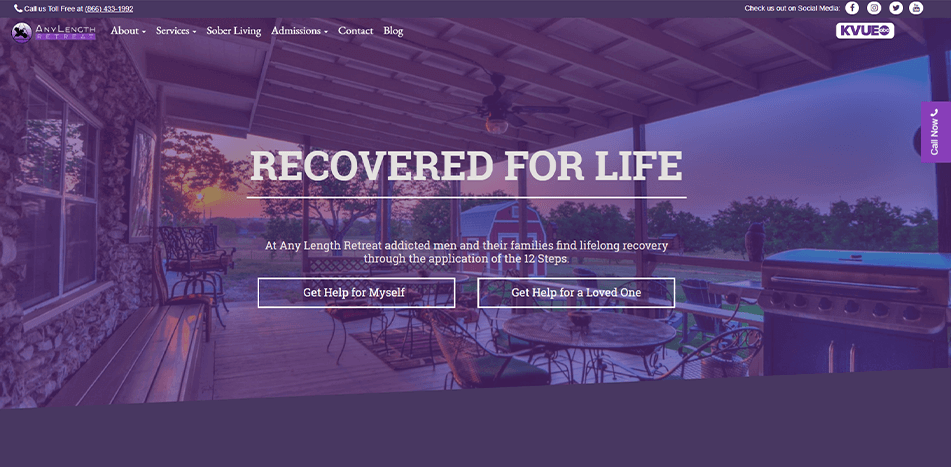 Any Length Retreat - Before Redesign