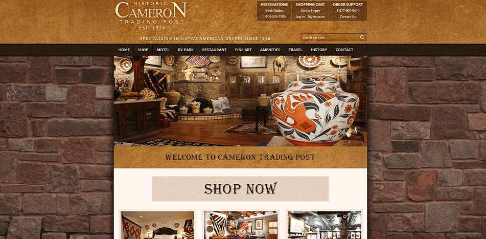 Cameron Trading Post - Before Redesign