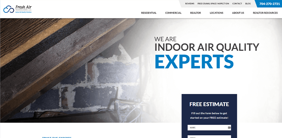 Fresh Air - Before Redesign