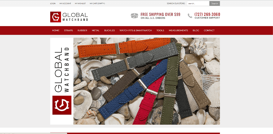 Global Watch Band - Before Redesign