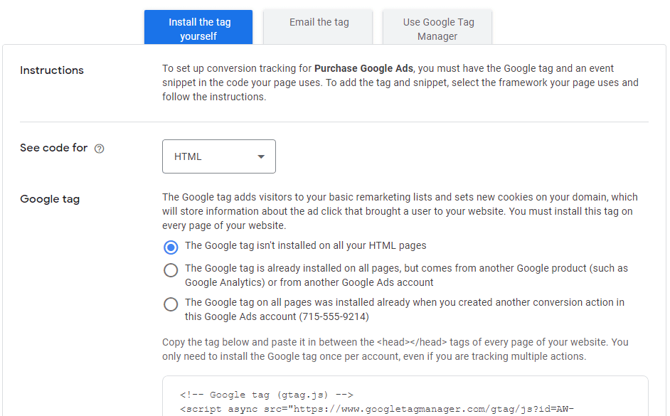 Conversion Tracking