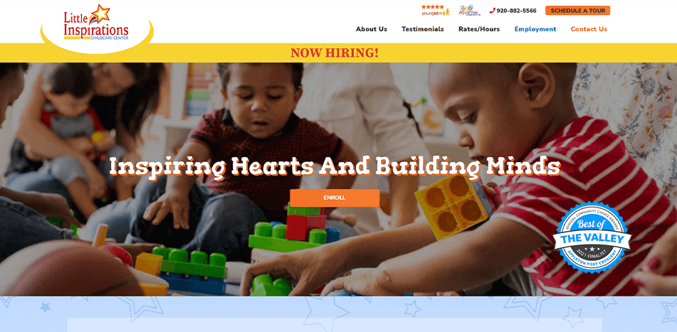 Little Inspirations Childcare - Before Redesign
