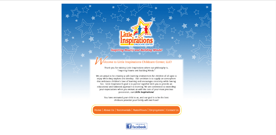 Little Inspirations Childcare - Before Redesign