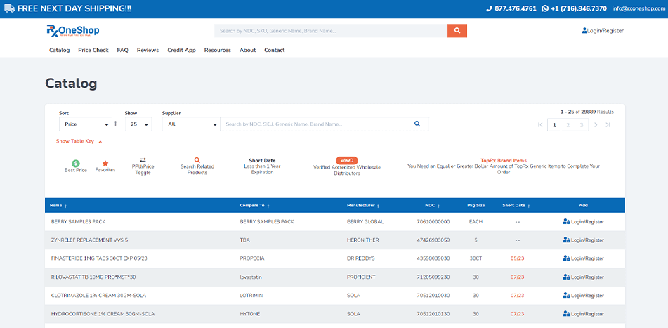 RxOneShop - Before Redesign