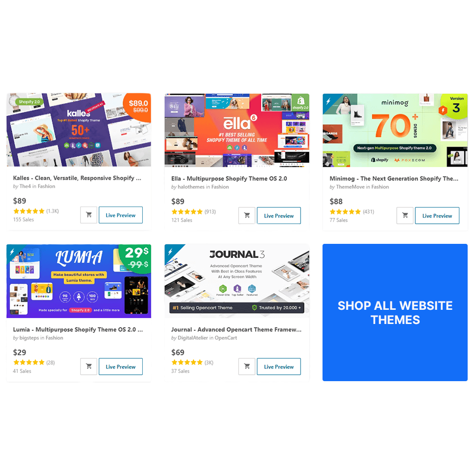 Ecommerce Templates at Theme Forest