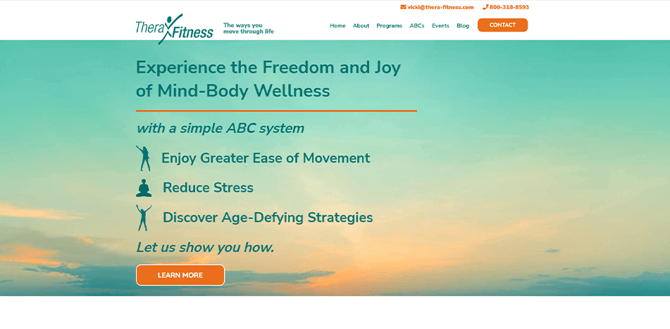 Thera Fitness - Before Redesign