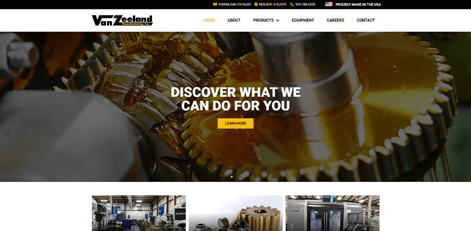 Van Zeeland MFG - Before Redesign