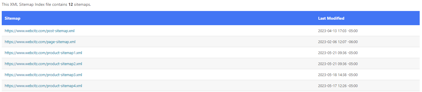 XML Sitemaps
